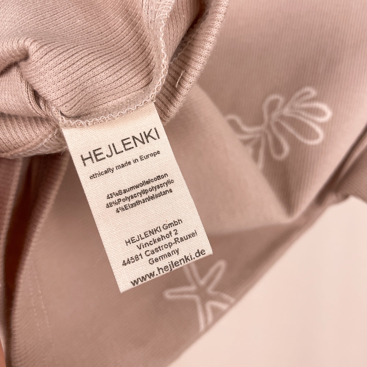 HEJLENKI Materialetikett