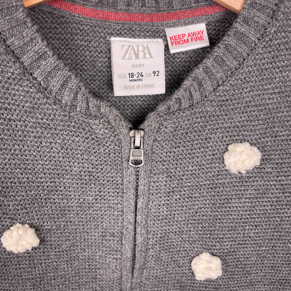 Größenetikett Zara Baby, Größe 92