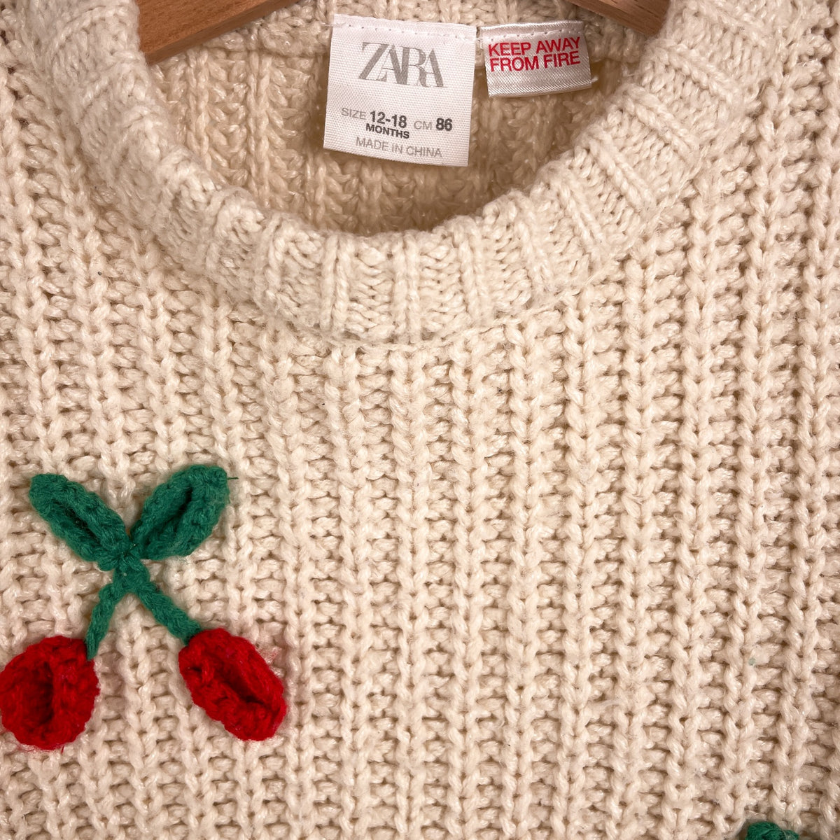 Zara Strickpullover Größe 86 12 bis 18 Monate Etikett