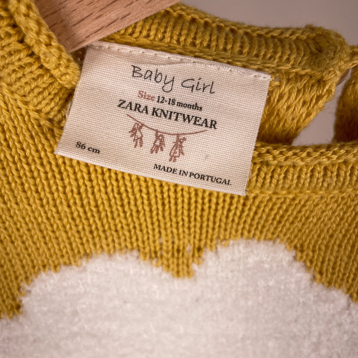 ZARA Knitwear Pullover Größe 86 Größenetikett