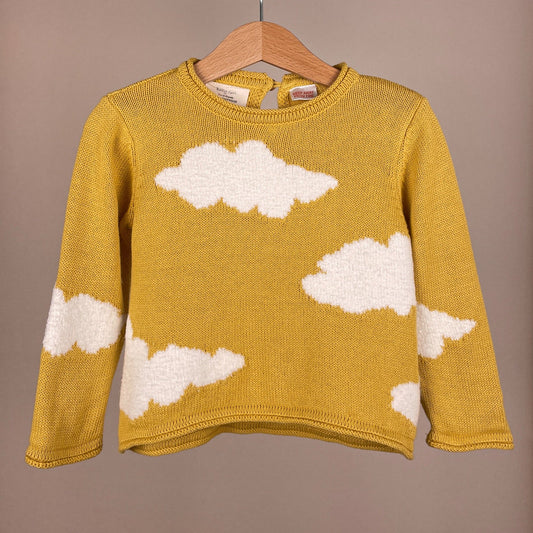 ZARA Knitwear Pullover mit Wolken Größe 86 Vorderseite